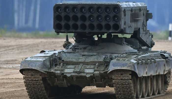 Оператори дронів ЗСУ знищили ворожу РСЗВ ТОС-1А "Сонцепьок"